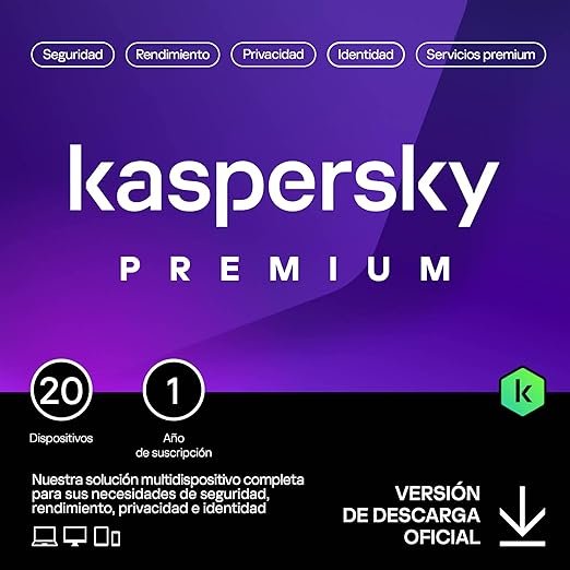 Kaspersky PREMIUM ESD 20 Dispositivo 12 Meses Base