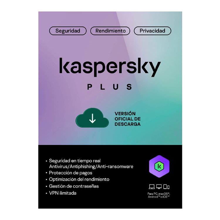 Kaspersky PLUS ESD 1 Dispositivo 24 Meses Base
