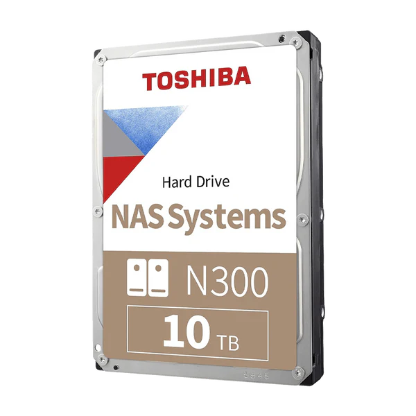 DISCO DURO NAS SATA 3.5 10TB 7200RPM 512MB TOSHIBA N300 HDWG71AXZSTA Garantía 3 Años