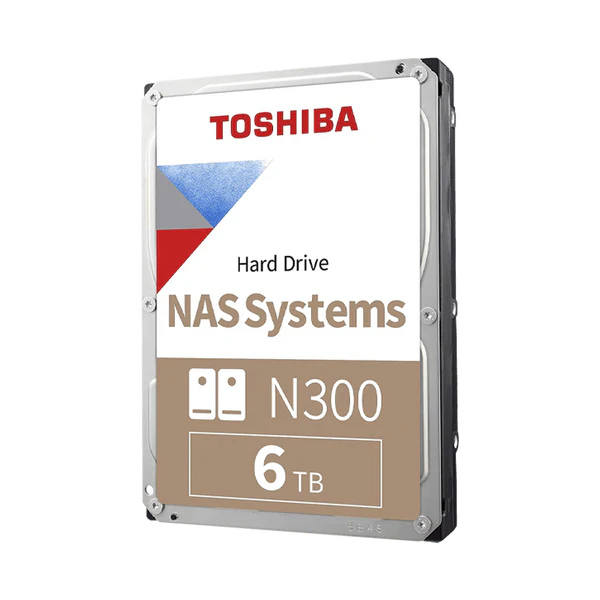 DISCO DURO NAS SATA 3.5 6TB 7200RPM 512MB TOSHIBA N300 HDWG760XZSTA Garantía 3 Años