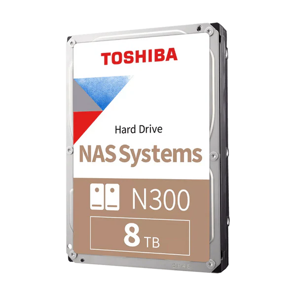 DISCO DURO NAS SATA 3.5 8TB 7200RPM 512MB TOSHIBA N300 HDWG780XZSTA Garantía 3 Años