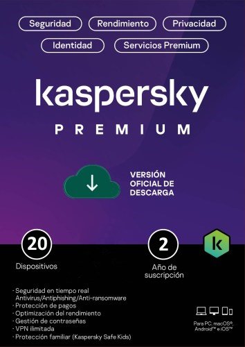 Kaspersky PREMIUM ESD 20 Dispositivo 24 Meses Base