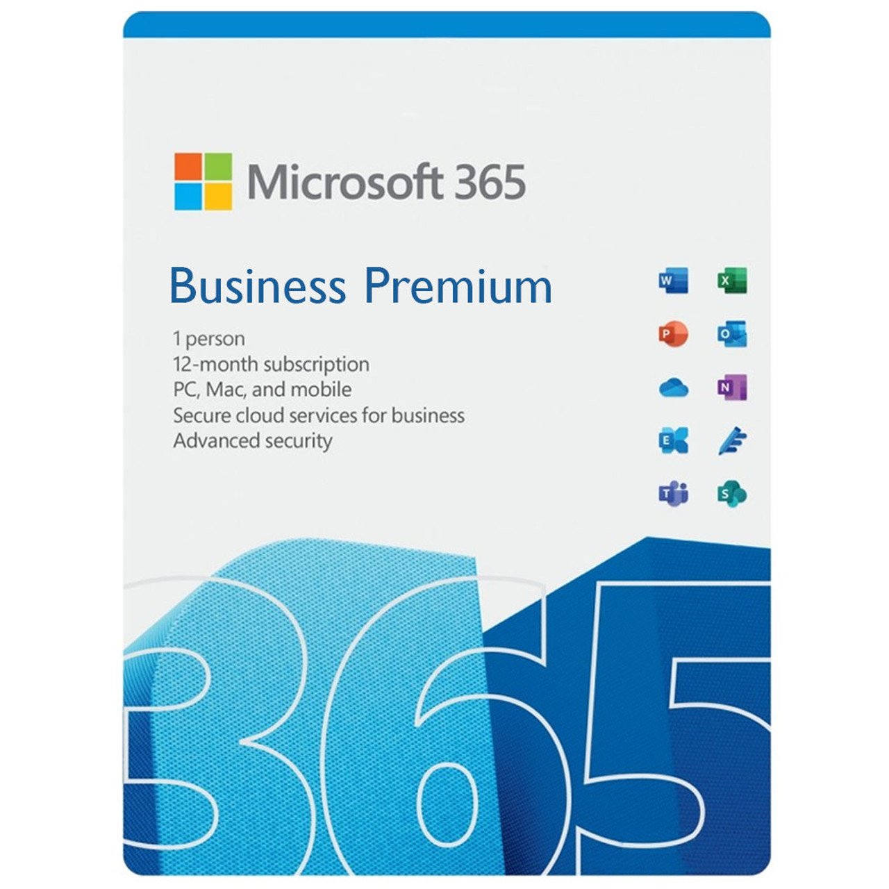 Microsoft® O365 Business Premium Retail Mac/Win All Languages Subscription Online Product Key License 1 License ESD NR 1 Year