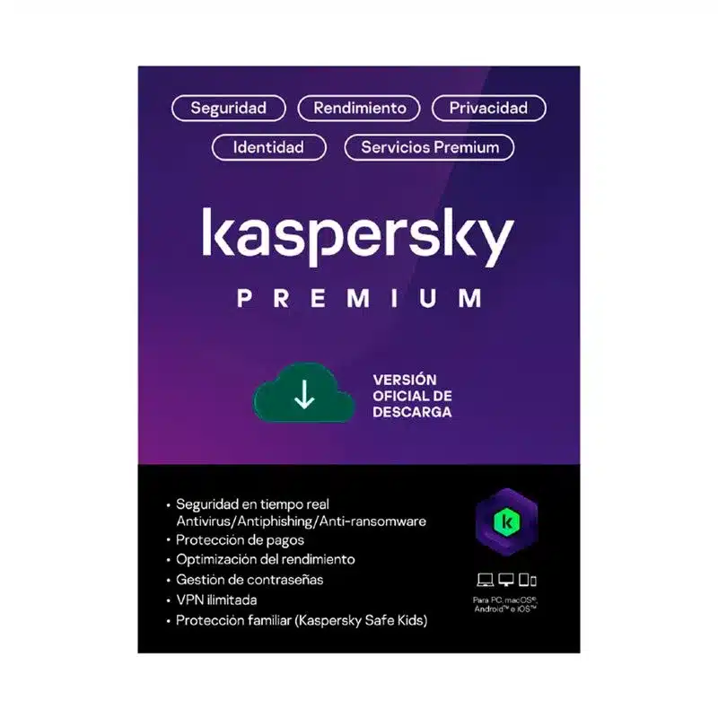 Kaspersky PREMIUM ESD 1 Dispositivo 12 Meses Renovacion