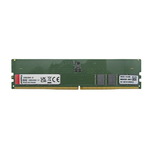 RAM PC DDR4 PC4-25600 8GB 3200MHZ CL22 1.2V DESKTOP KINGSTON KVR32N22S6/8 Garantía 5 Años