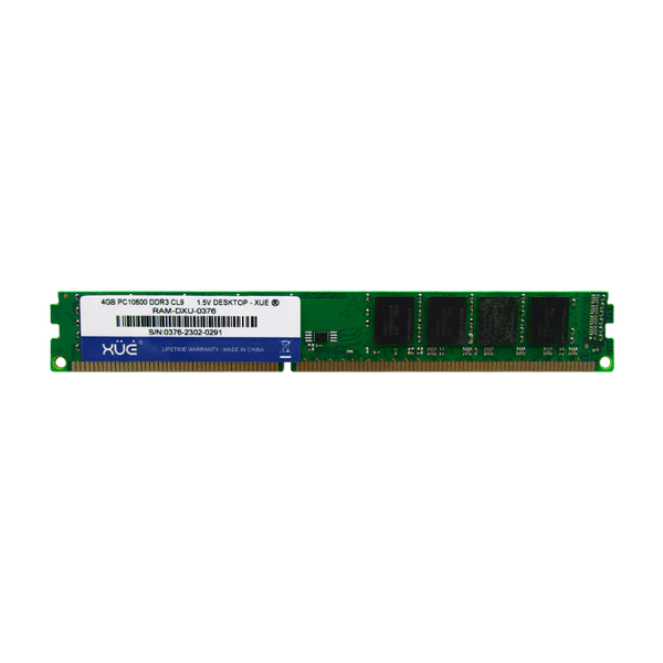 RAM PC DDR3 PC10600 4GB 1333MHZ CL11 1.5V/1.35V 16C DESKTOP XUE® Garantía 5 Años
