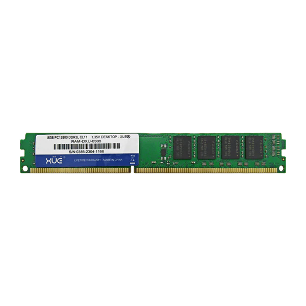 RAM PC DDR3L PC12800 8GB 1600MHZ CL11 1.5V/1.35V 16C DESKTOP XUE® Garantía 5 Años