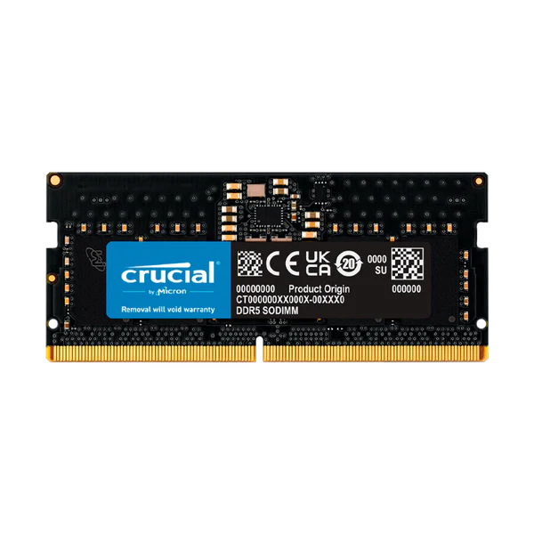 RAM DDR5 PC5-44800 16GB 5600MHZ CL46 1.1V LAPTOP CRUCIAL CT16G56C46S5 Garantía 5 Años