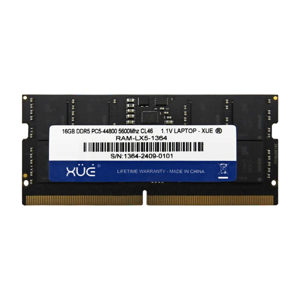 RAM DDR5 PC5-44800 16GB 5600MHZ CL46 1.1V LAPTOP XUE® Garantía 5 Años