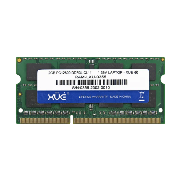 RAM DDR3L PC12800 2GB 1600MHZ CL11 1.5/1.35V LAPTOP XUE Garantía 5 Años