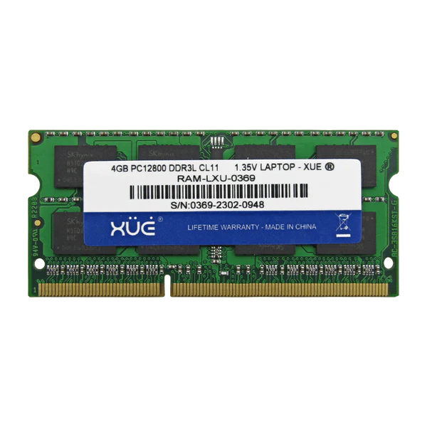 RAM DDR3L PC12800 4GB 1600MHZ CL11 1.5/1.35V 16C LAPTOP XUE® Garantía 5 Años