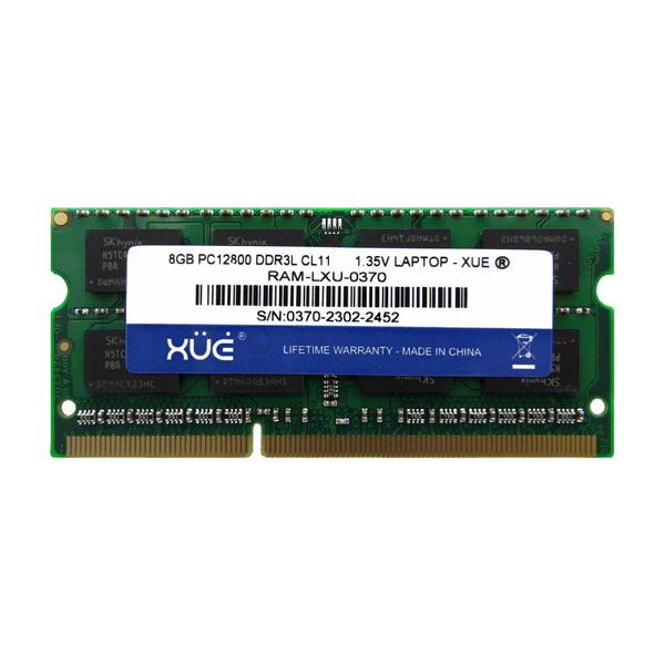 RAM DDR3L PC12800 8GB 1600MHZ CL11 1.5/1.35V 16C LAPTOP XUE® Garantia 5 años