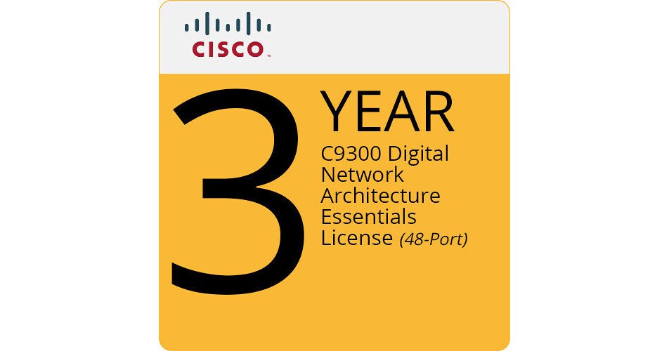 C9300L CISCO DNA ESSENTIALS, 48-PORT, 3