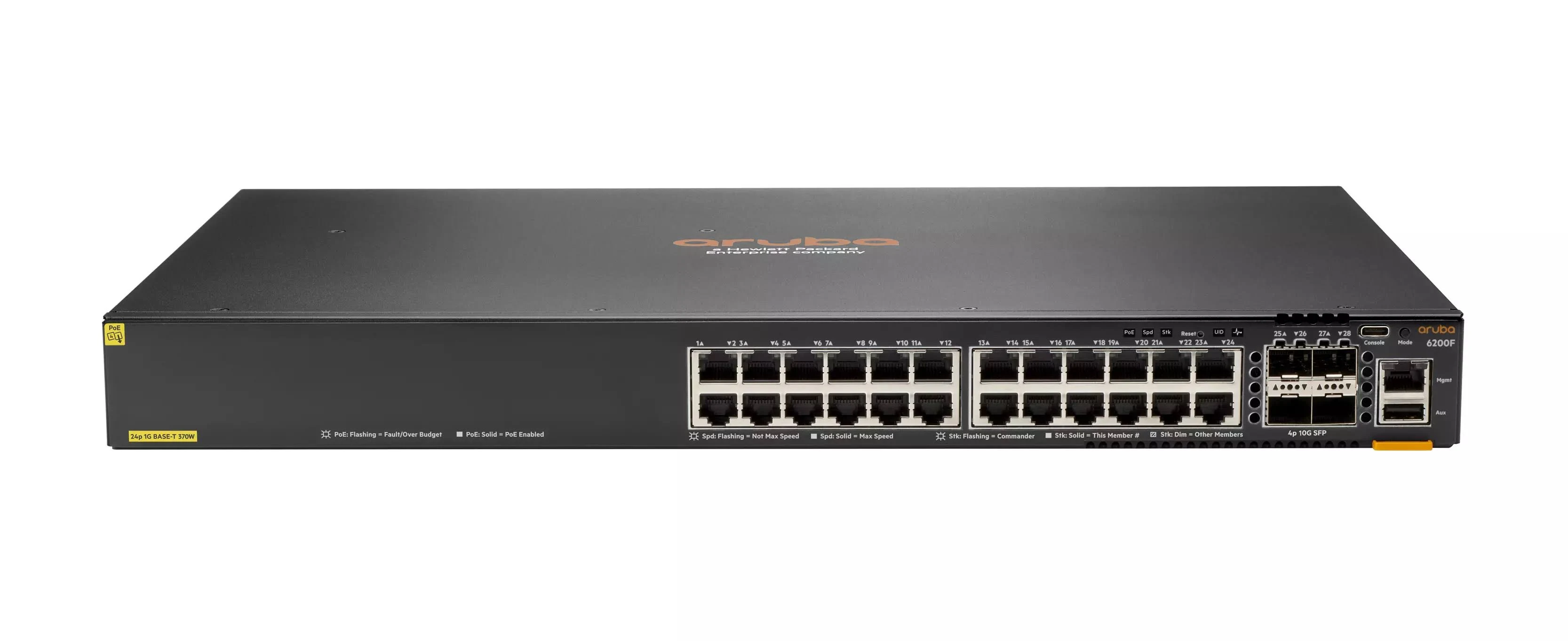 SWITCHING & ROUTING Switches ARUBA JL725A Aruba 6200F 24G Class4 PoE 4SFP+ 370W Switch