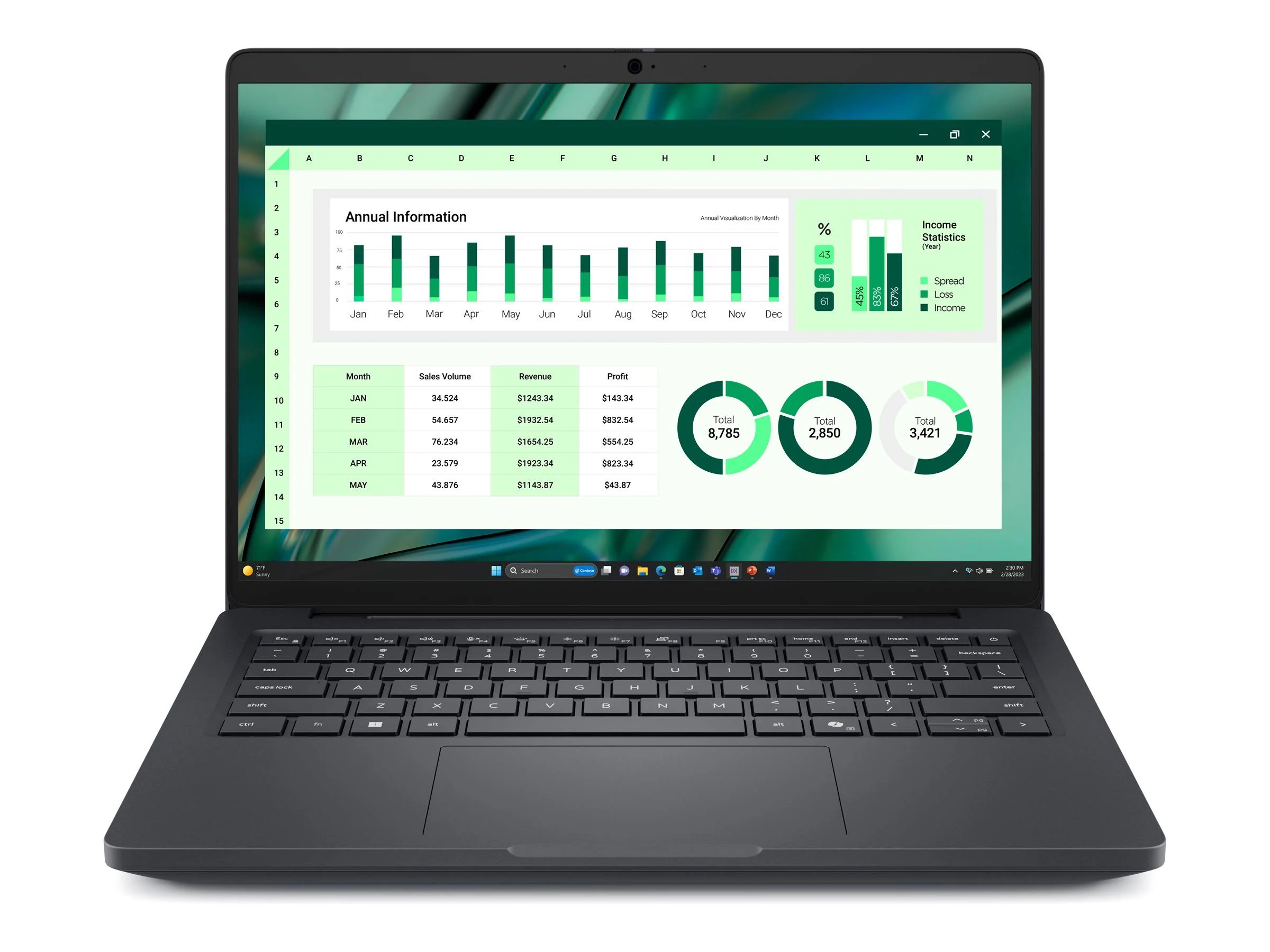 Dell Pro Max 14 • Procesador: Intel Ultra 7 265H (24MB 16 núcleos 16 subprocesos hasta 5,30GHz Turbo 28W)