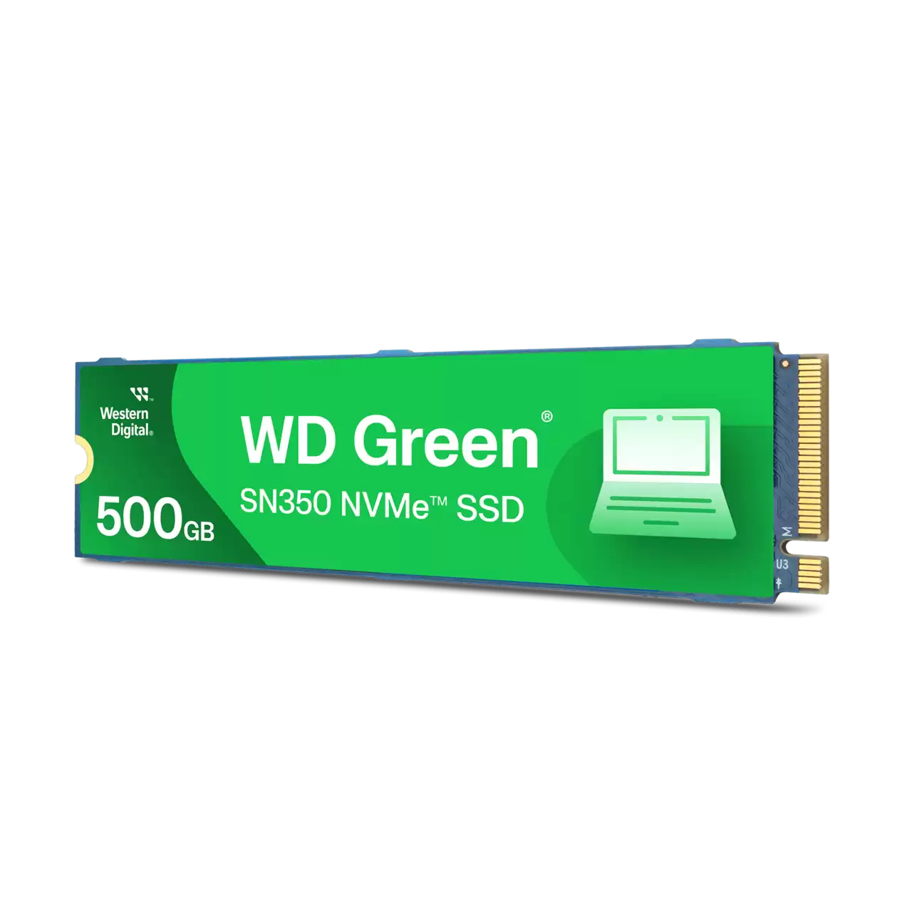 SSD PCI-E 3.0 M.2 2280 500GB NVME WD GREEN SN350 WDS500G2G0C R/W 2400 MB/S Garantía 3 Años